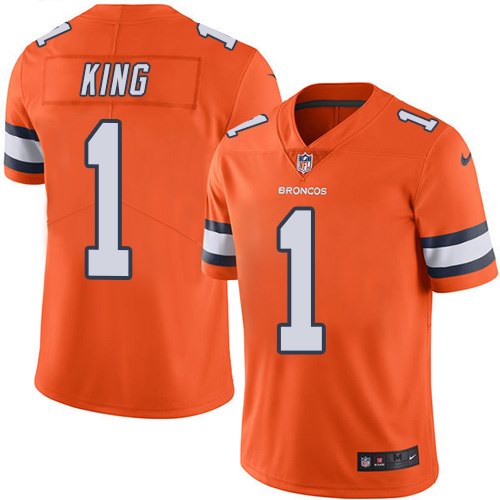 Nike Men & Women & Youth Broncos 1 Marquette King Orange Color Rush Limited Jersey,We sell and wholesale Nike Men & Women & Youth Broncos 1 Marquette King Orange Color Rush Limited Jersey on line form chian!